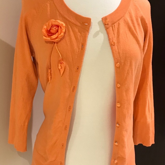 Jennifer Reale Orange Cardigan. - Picture 4 of 6